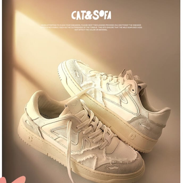 SNEAKERS CAT&SOFA FLAT RETRO ROKEN BLUE NEW COLLECTION SS2022