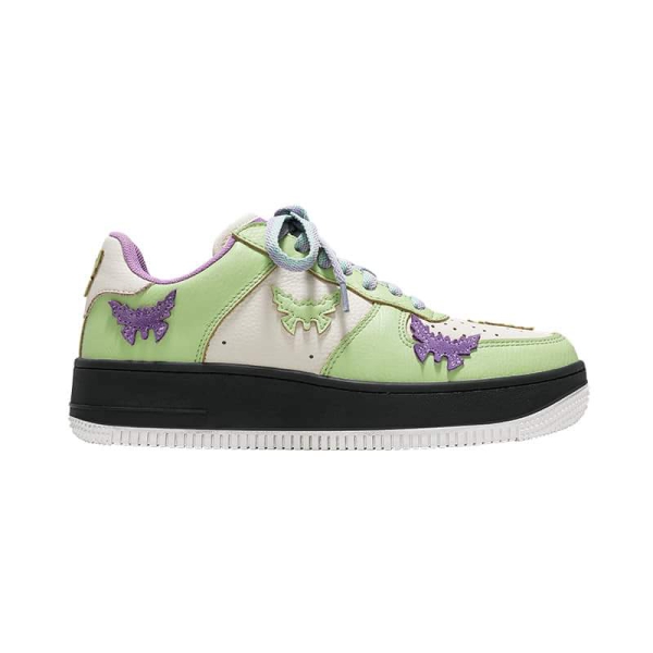 SNEAKERS SENGUOGUO SUPER BUTTERFLY GREEN AND PURPLECOLOR SS2022